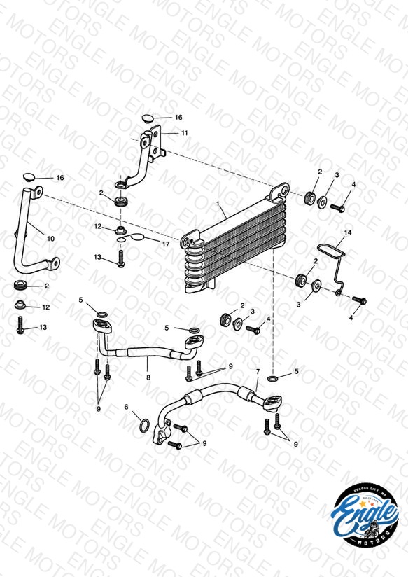 Oil Cooler - Eng No 261328 >