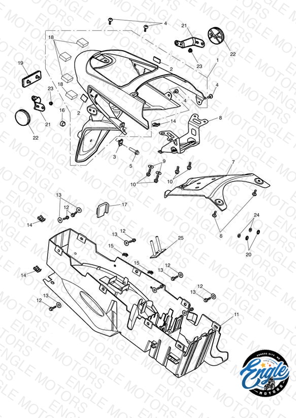 Rear Mudguard & Battery Box
