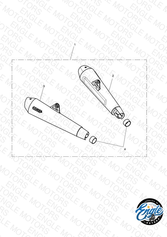 Silencer, Pair, Homologation, Black