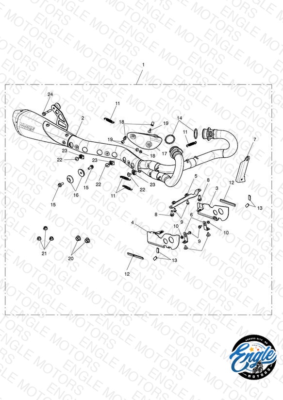 Silencer Kit, High Level, Slv