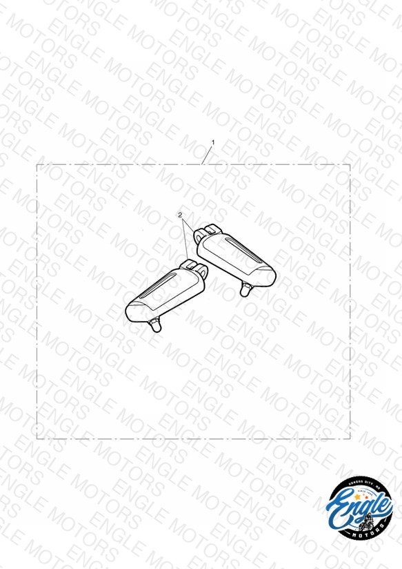 ’Chrome Line’ Rider Footpegs