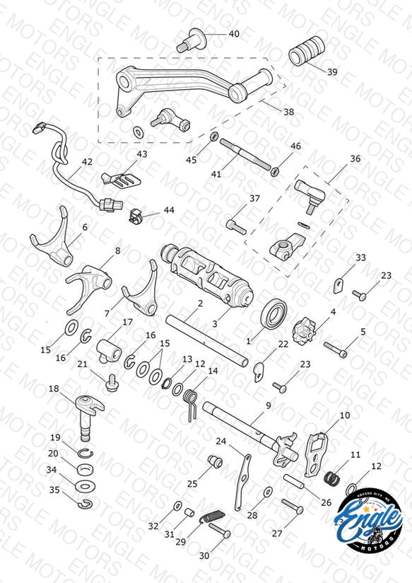 Gear Selectors & Pedal