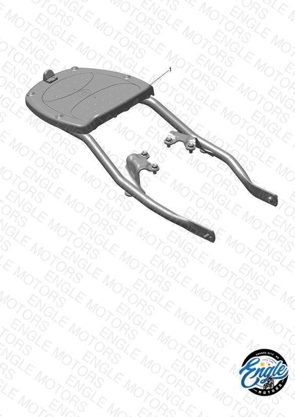 Top Box Mounting Kit, Black