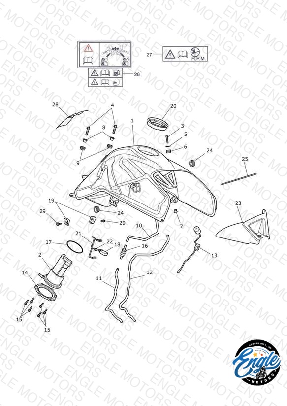 Fuel Tank, Fuel Pump & Fittings